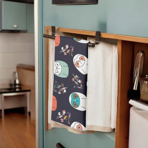 Donkere luiaard theedoek