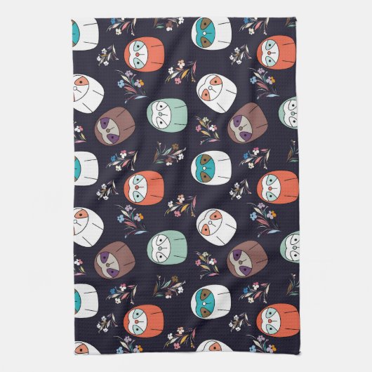 Donkere luiaard theedoek (Verticaal)