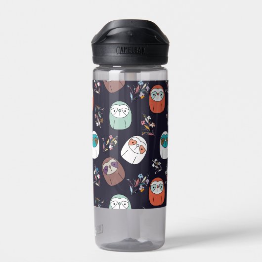 Donkere luiaard waterfles (Achterkant)