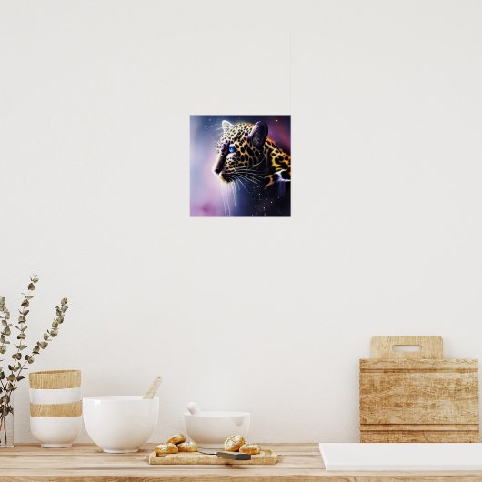 Donkere luipaard poster (Keuken)