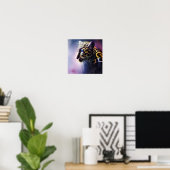 Donkere luipaard poster (Thuiskantoor)