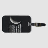 Donkere Maan Esthetische Bagage Label - Minimalist (Voorkant (horizontaal))