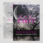 Donkere Maan Volle Maan Feest Uitnodigingen (Voorkant / Achterkant)