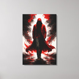 Donkere Macht Ontwaken – Figuur met Rode Kap Canvas Afdruk