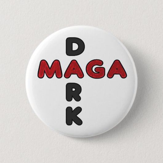 Donkere MAGA Ronde Button 5,7 Cm (Voorkant)