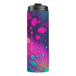 Donkere Magenta Aqua Glitter Thermische Tumbler 12 Thermosbeker