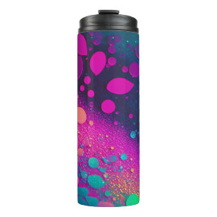 Donkere Magenta Aqua Glitter Thermische Tumbler 12 Thermosbeker