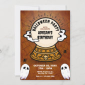 Donkere magische geluksbal Halloween verjaardag Kaart (Voorkant)