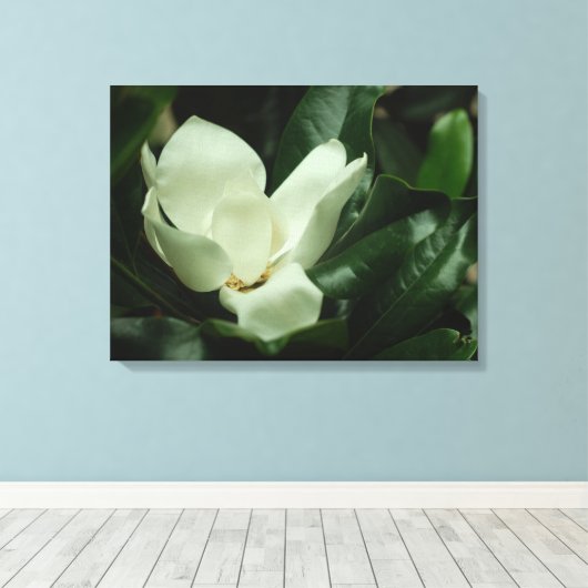Donkere Magnolia Canvas Afdruk (Insitu (Houten vloer))