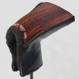 Donkere Mahonie houten graan werelden beste vader Golfheadcover