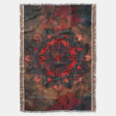 Donkere Mandala - Boho Gothic Gift Deken (Voorkant Verticaal)