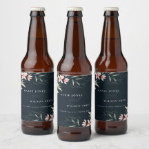 Donkere marine blush Greenery Floral Bunch Wedding