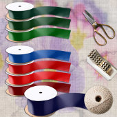 Donkere marineblauw, vast, minimalistisch diepe oc satijnen lint