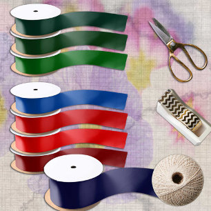 Donkere marineblauw, vast, minimalistisch diepe oc satijnen lint