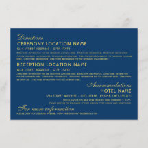  donkere marinegoudkunst deco-bruiloft - details
