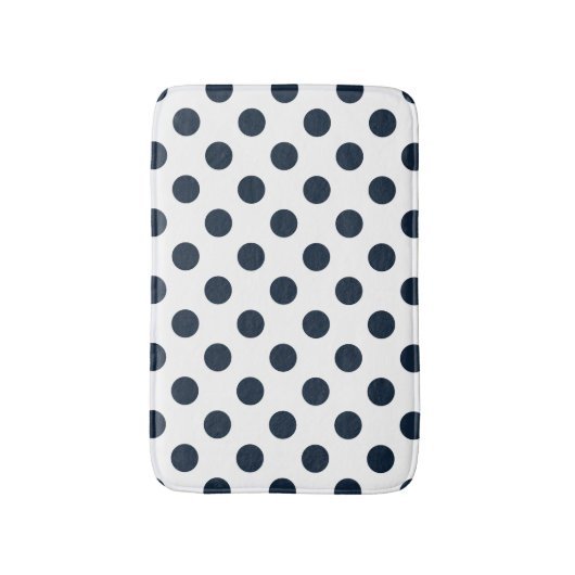 Donkere marinesblauwe haarstippen badmat (Voorkant Verticaal)