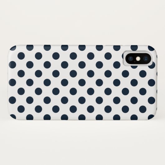 Donkere marinesblauwe haarstippen Case-Mate iPhone case (Achterkant (horizontaal))
