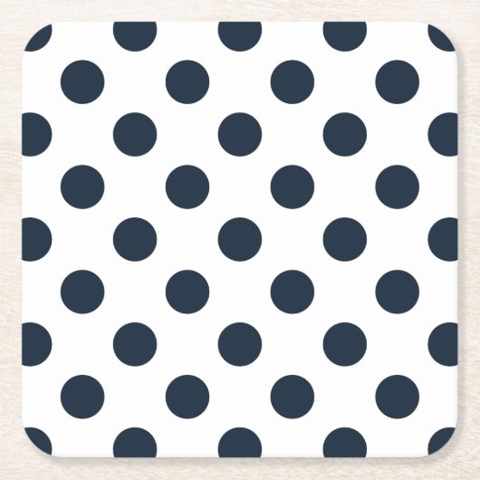 Donkere marinesblauwe haarstippen kartonnen onderzetters (Voorkant)