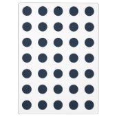 Donkere marinesblauwe haarstippen klembord (Achterkant)