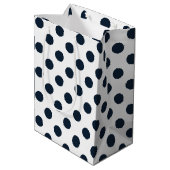 Donkere marinesblauwe haarstippen medium cadeauzakje (Achterkant Gekanteld)