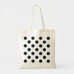 Donkere marinesblauwe haarstippen tote bag