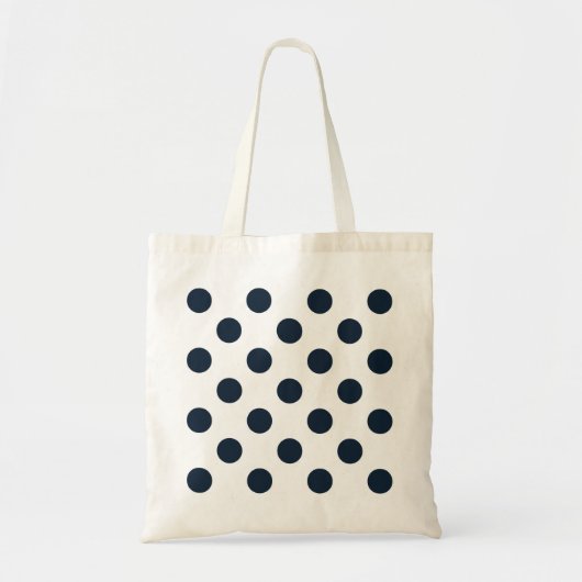 Donkere marinesblauwe haarstippen tote bag (Voorkant)