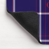 Donkere marinier Pset Red White Monogrammed Muisma Muismat (Hoek)