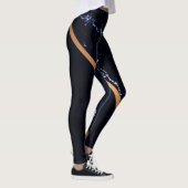 Donkere marmer Abstract Leggings (Rechts)