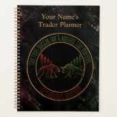 Donkere Marmer Stier Beer Trader Design Planner (Voorkant)