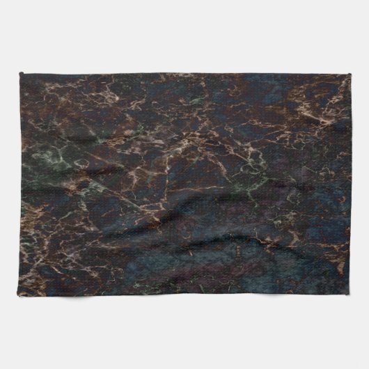 Donkere marmer theedoek (Horizontaal)