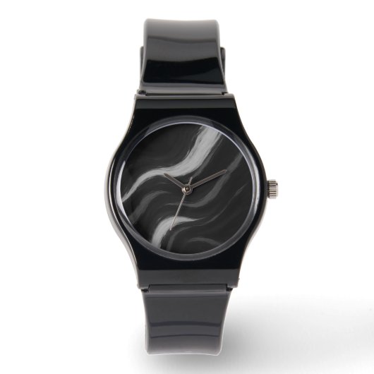 Donkere Marmeren Golf Horloge (Voorkant)