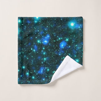 Donkere materie blauw Blauwgroen Washandje