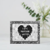 Donkere materie briefkaart (Staand voorkant)