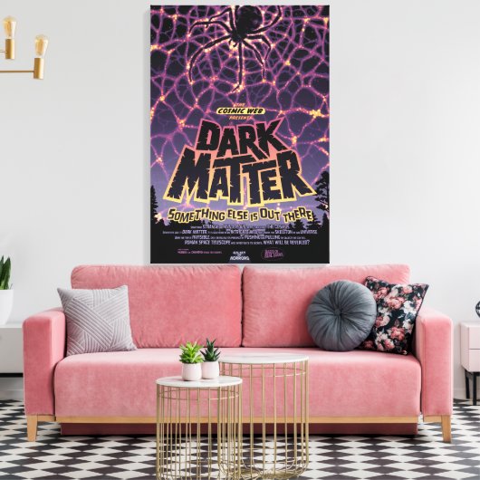 Donkere materie Poster. Canvas Afdruk (Insitu (Woonkamer))