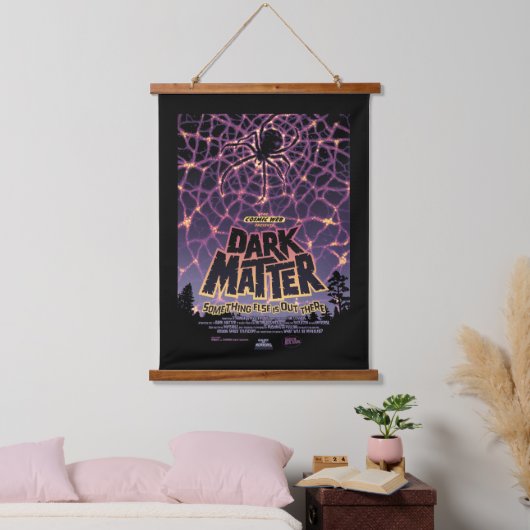 Donkere materie Poster. Hangend Wandkleed (Slaapkamer)