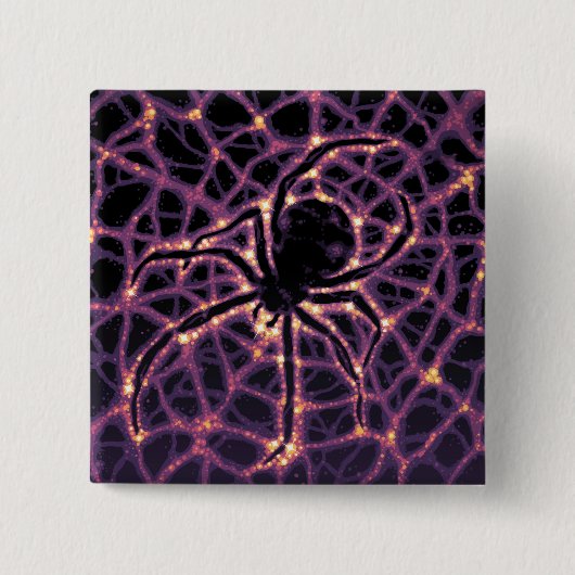 Donkere materie Poster. Vierkante Button 5,1 Cm (Voorkant)