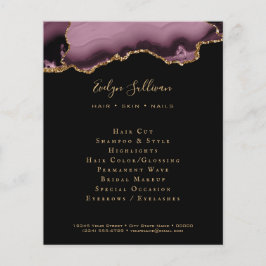 Donkere mauve agaat flyer