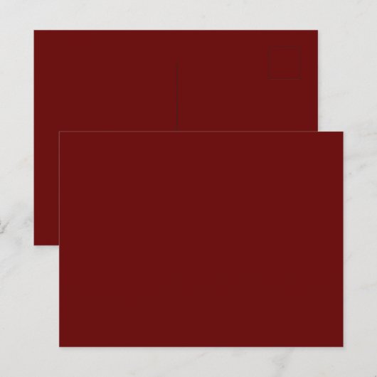 Donkere Mauve, Dull Paars, Ironstone Briefkaart (Voorkant / Achterkant)