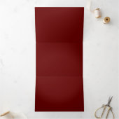 Donkere Mauve, Dull Paars, Ironstone Drieluik Kaart (Binnen)