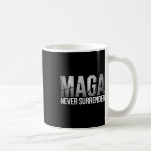 Donkere Mega Trump 2024 Mega Nooit Opgeven Koffiemok