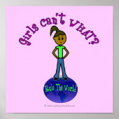 Donkere meisjes bepalen de wereld poster (Voorkant)