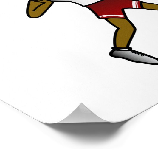 Donkere meisjes in de rode uniform poster (Hoek)