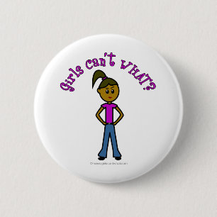 Donkere meisjes kunnen niet wat? Logo Ronde Button 5,7 Cm