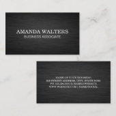 Donkere metalen achtergrond visitekaartje (Voorkant / Achterkant)