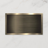 Donkere metalen goud | Korte textuur Visitekaartje (Achterkant)