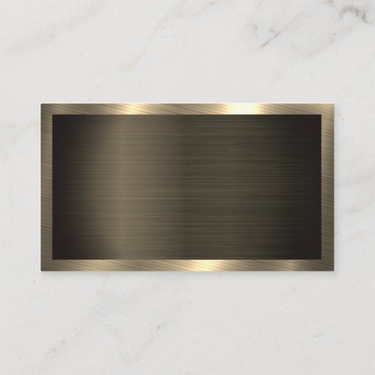Donkere metalen goud | Korte textuur Visitekaartje (Achterkant)