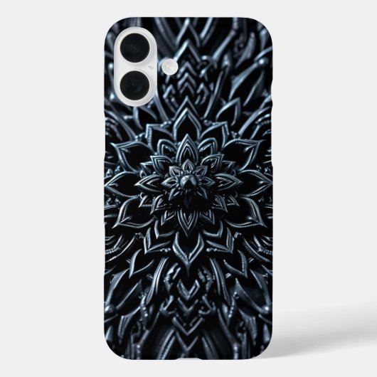 Donkere metalen mandala Case-Mate iPhone case (Achterkant)