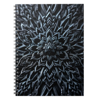 Donkere metalen mandala notitieboek