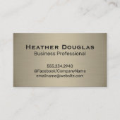 Donkere metalen textuur achtergrond visitekaartje (Voorkant)