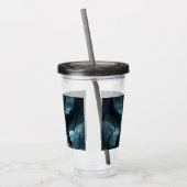 Donkere, middeleeuwse draak acryl drinkbeker (Links)